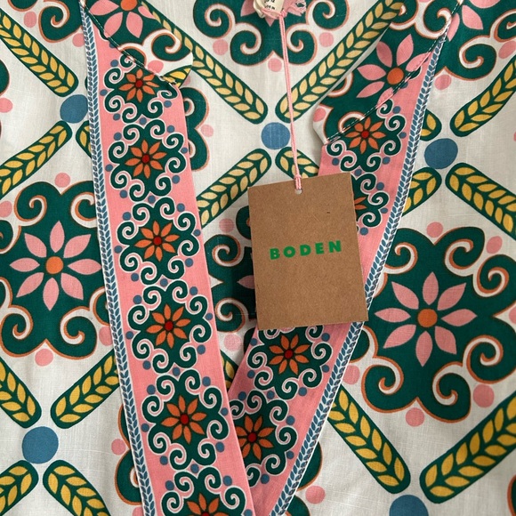 Boden Boho Chic Patterned Blouse NWT - Picture 4 of 5